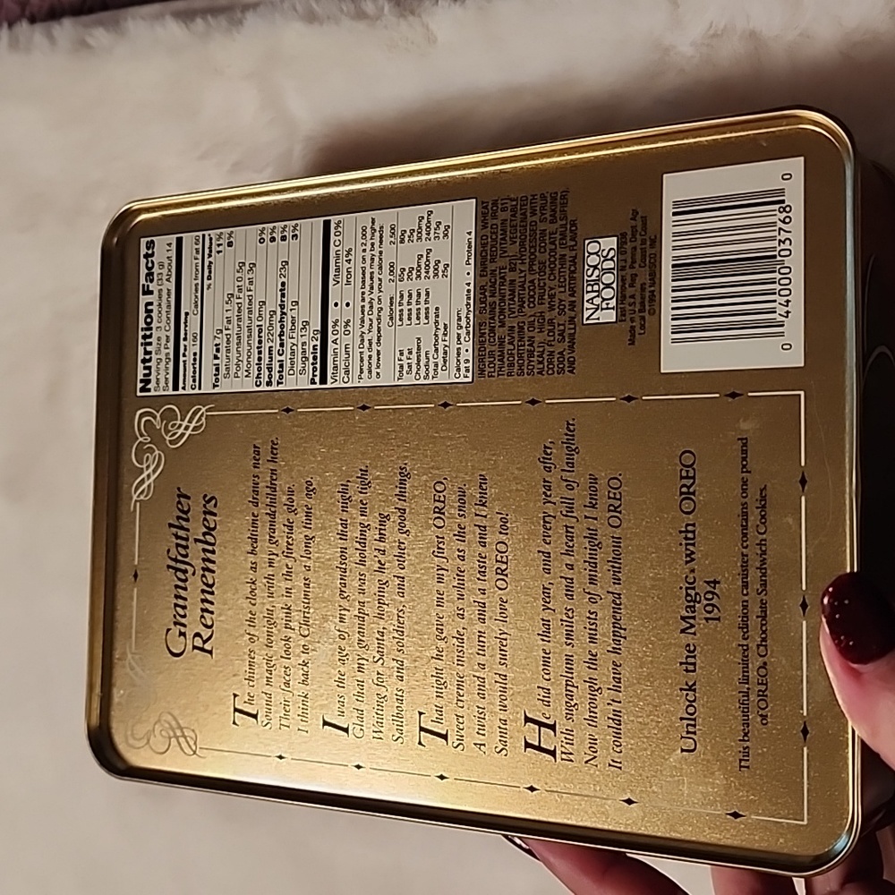 OREO ๐ UNLOCK THE MAGIC TIN CAN VINTAGE - Picture 4 of 8
